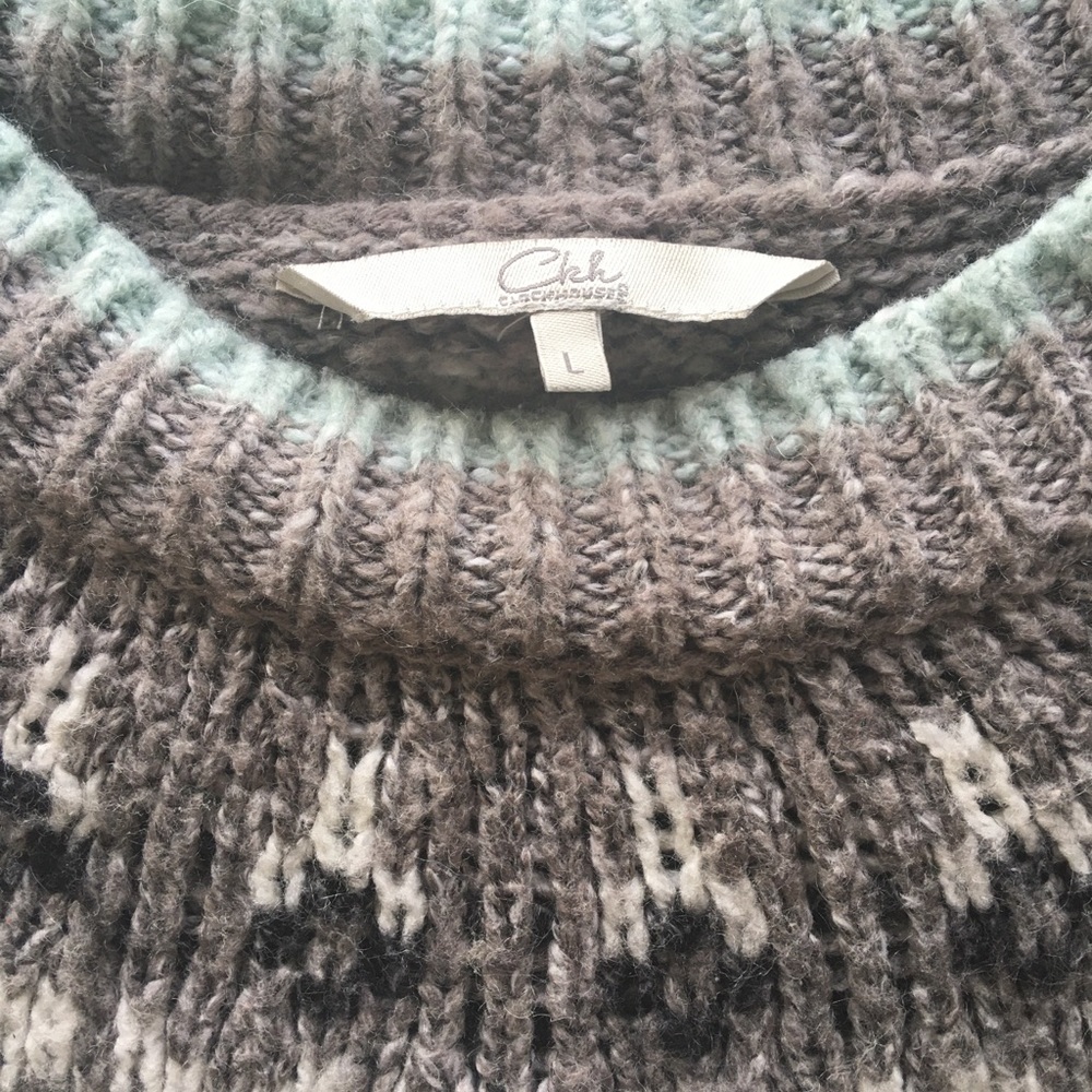 Vintage CKH Clockhouse L Fair Isle Wool Sweater